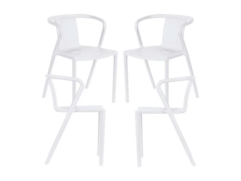 Packs Sillas Jardín - Pack 4 Sillas Indi - Blanco