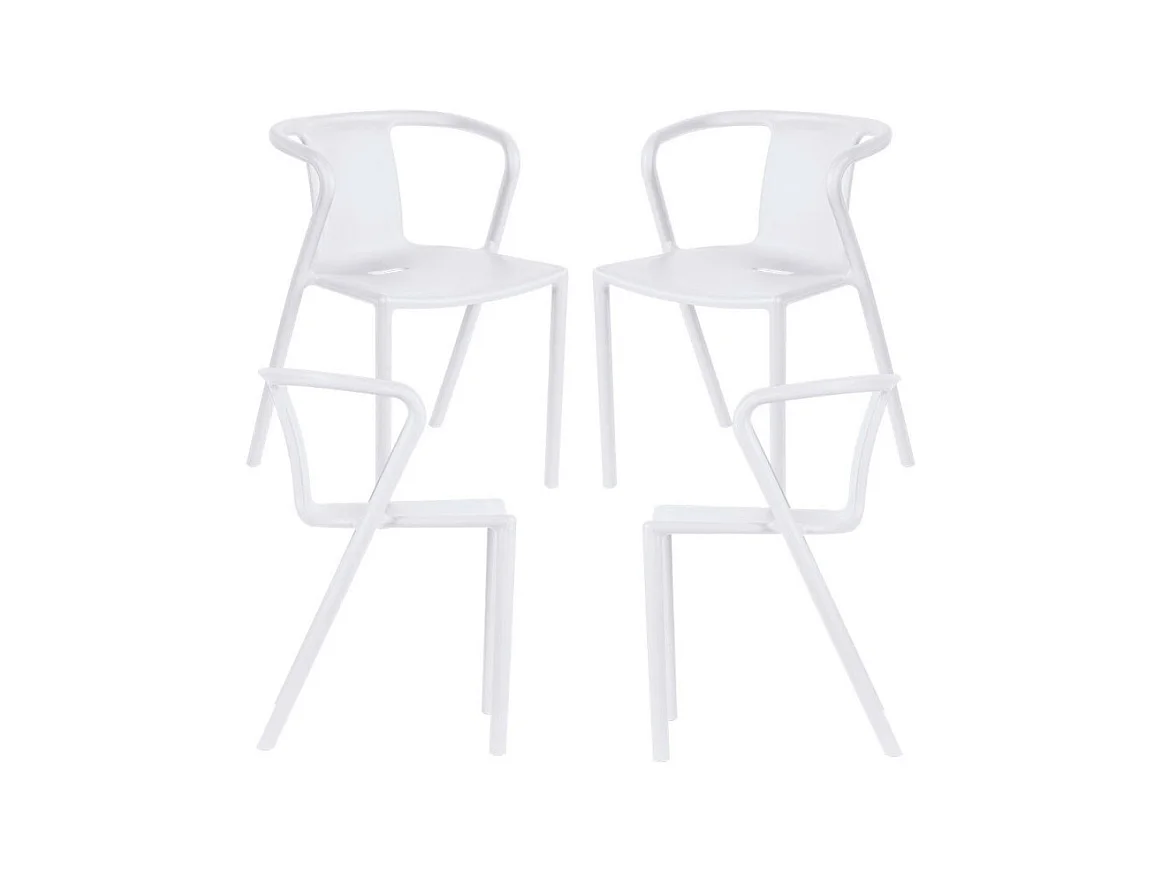 Packs Sillas Jardín - Pack 4 Sillas Indi - Blanco
