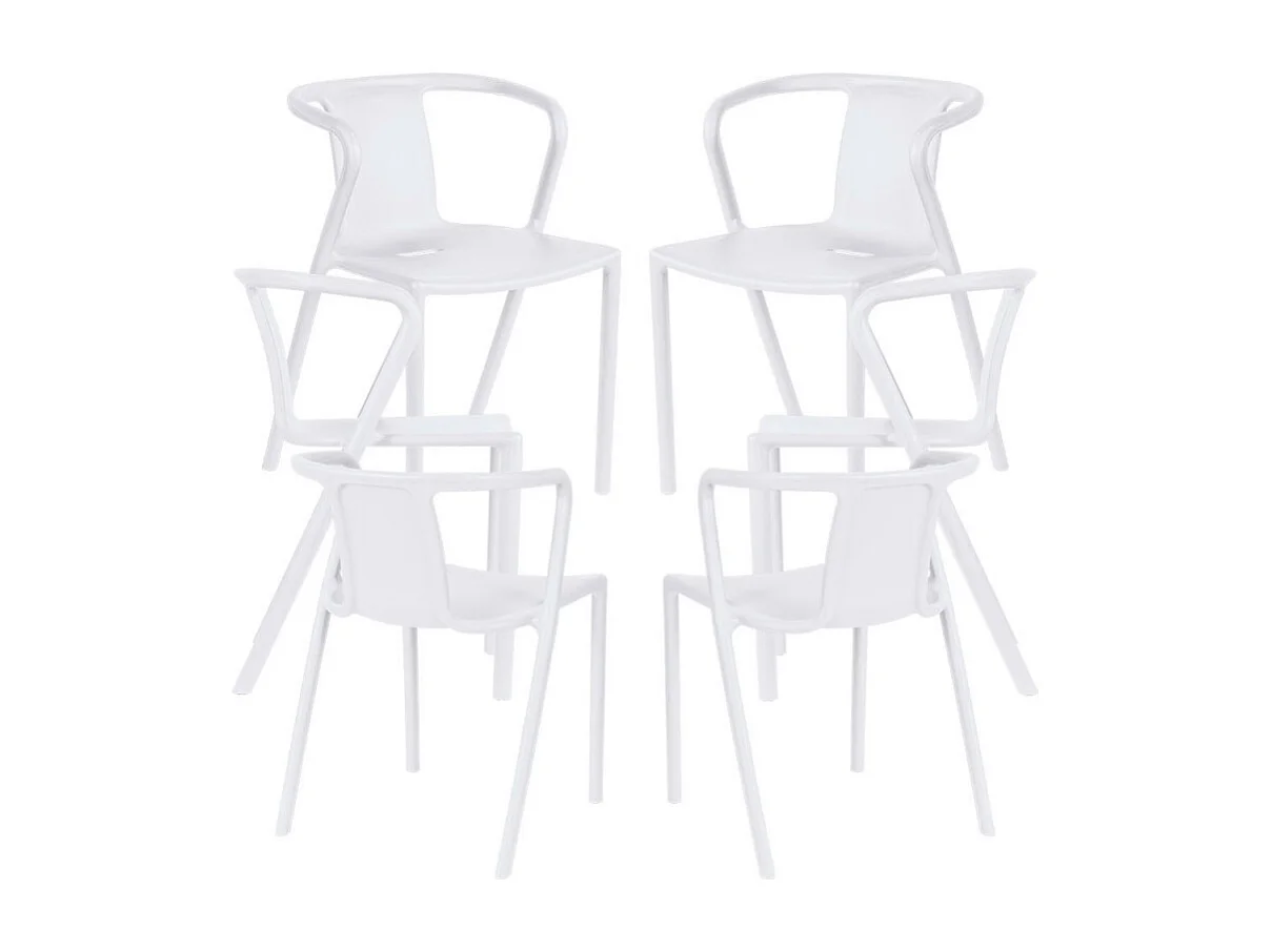 Packs Sillas Jardín - Pack 6 Sillas Indi - Blanco