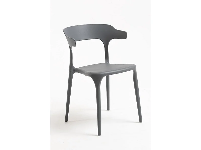 Packs Sillas Jardín - Pack 4 Sillas Teul - Gris oscuro