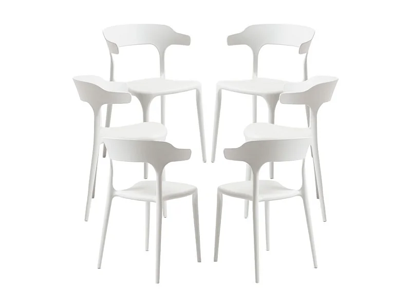 Packs Sillas Jardín - Pack 6 Sillas Teul - Blanco