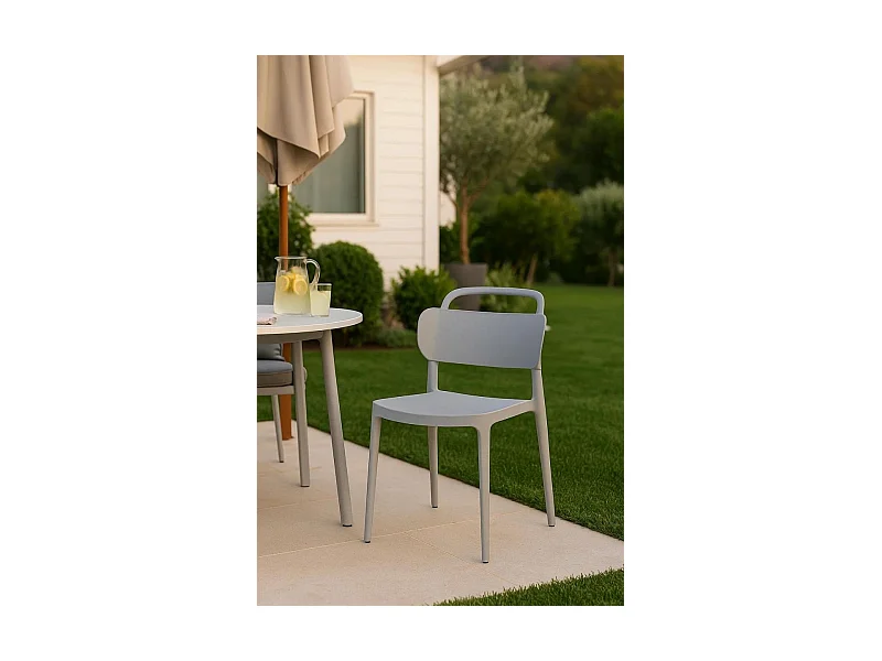Sillas Jardín - Silla Koli - Gris