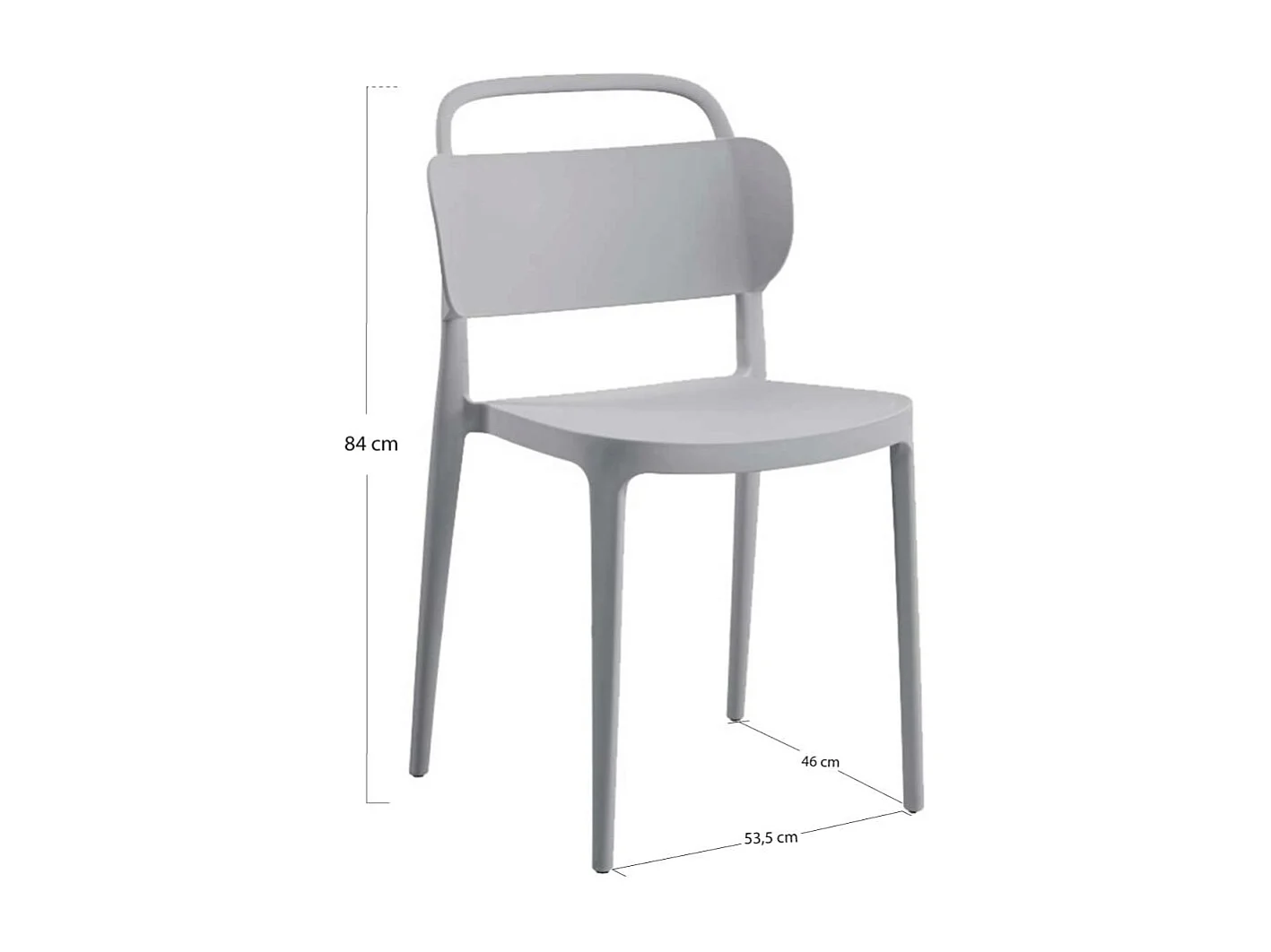 Sillas Jardín - Silla Koli - Gris