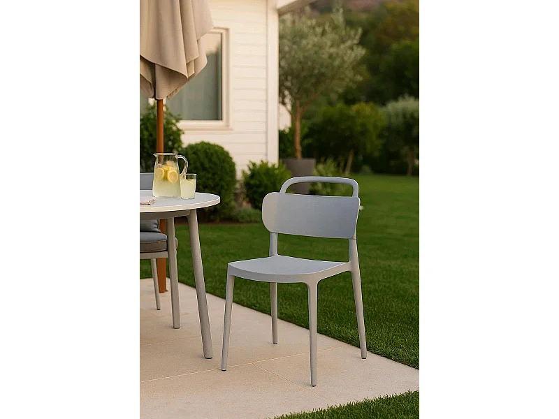 Sillas Jardín - Silla Koli - Gris