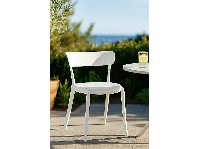 Sillas Jardín - Silla Circle - Blanco