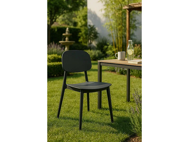 Sillas Jardín - Silla Mida - Negro
