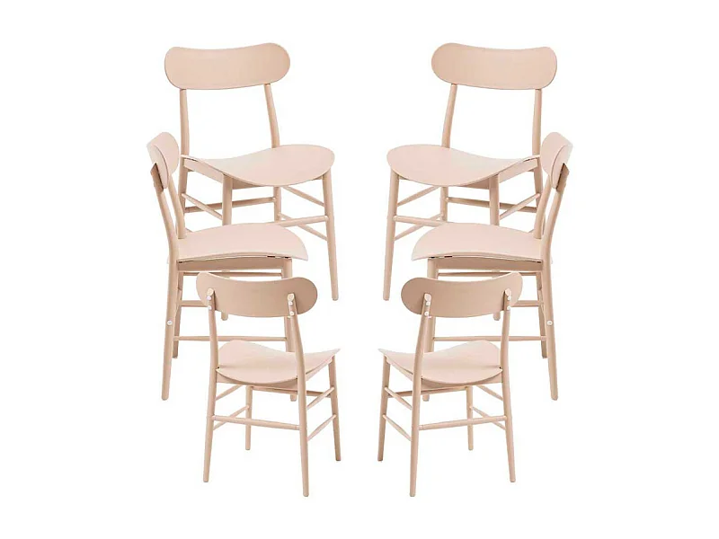 Packs Sillas Jardín - Pack 6 Sillas Teis - Beige