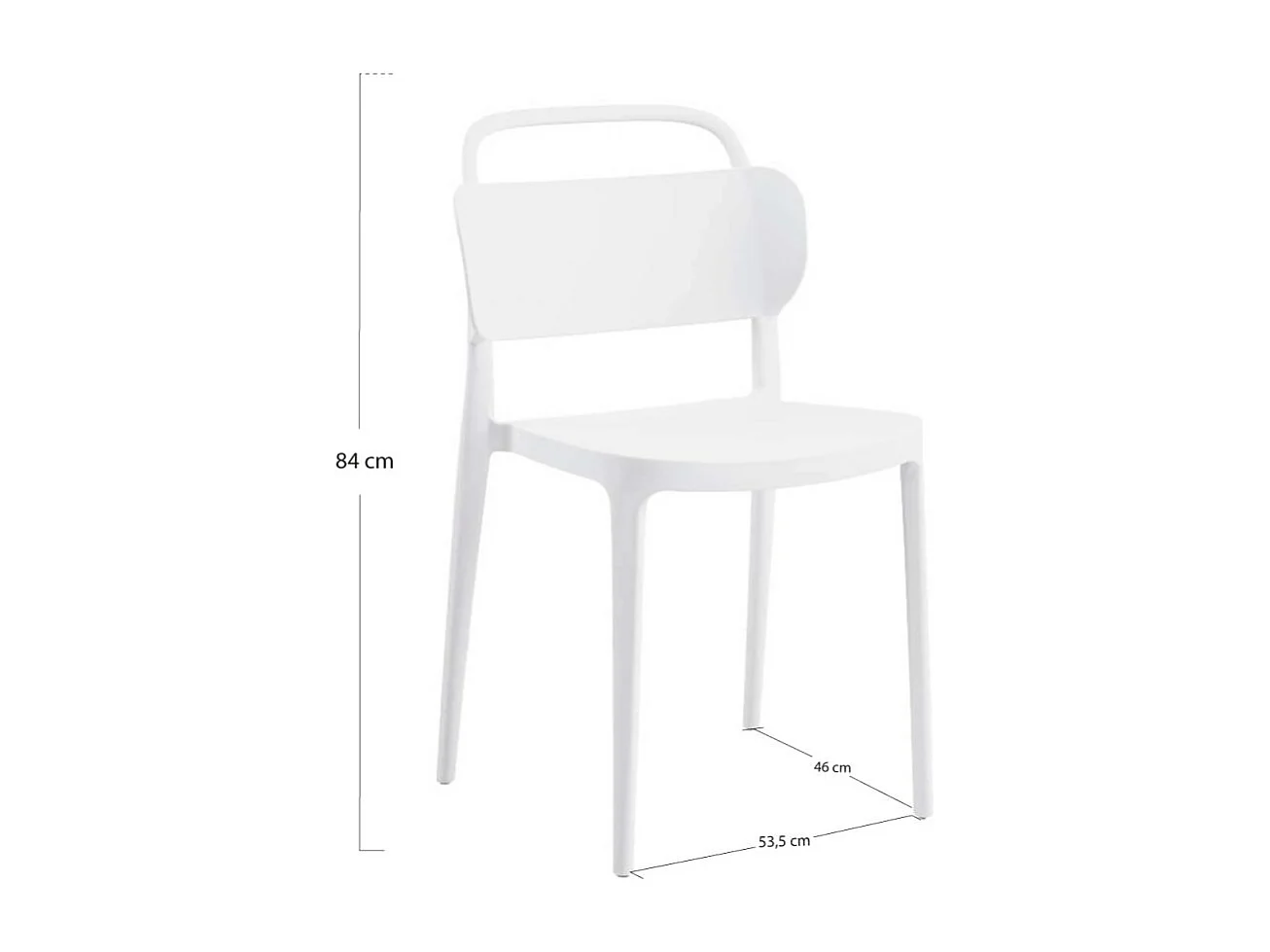 Sillas Jardín - Silla Koli - Blanco
