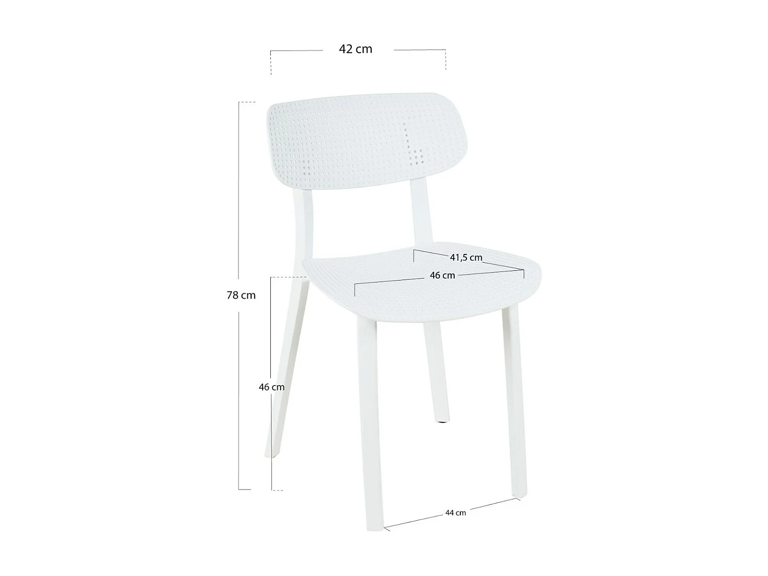 Sillas Jardín - Silla Lala - Blanco