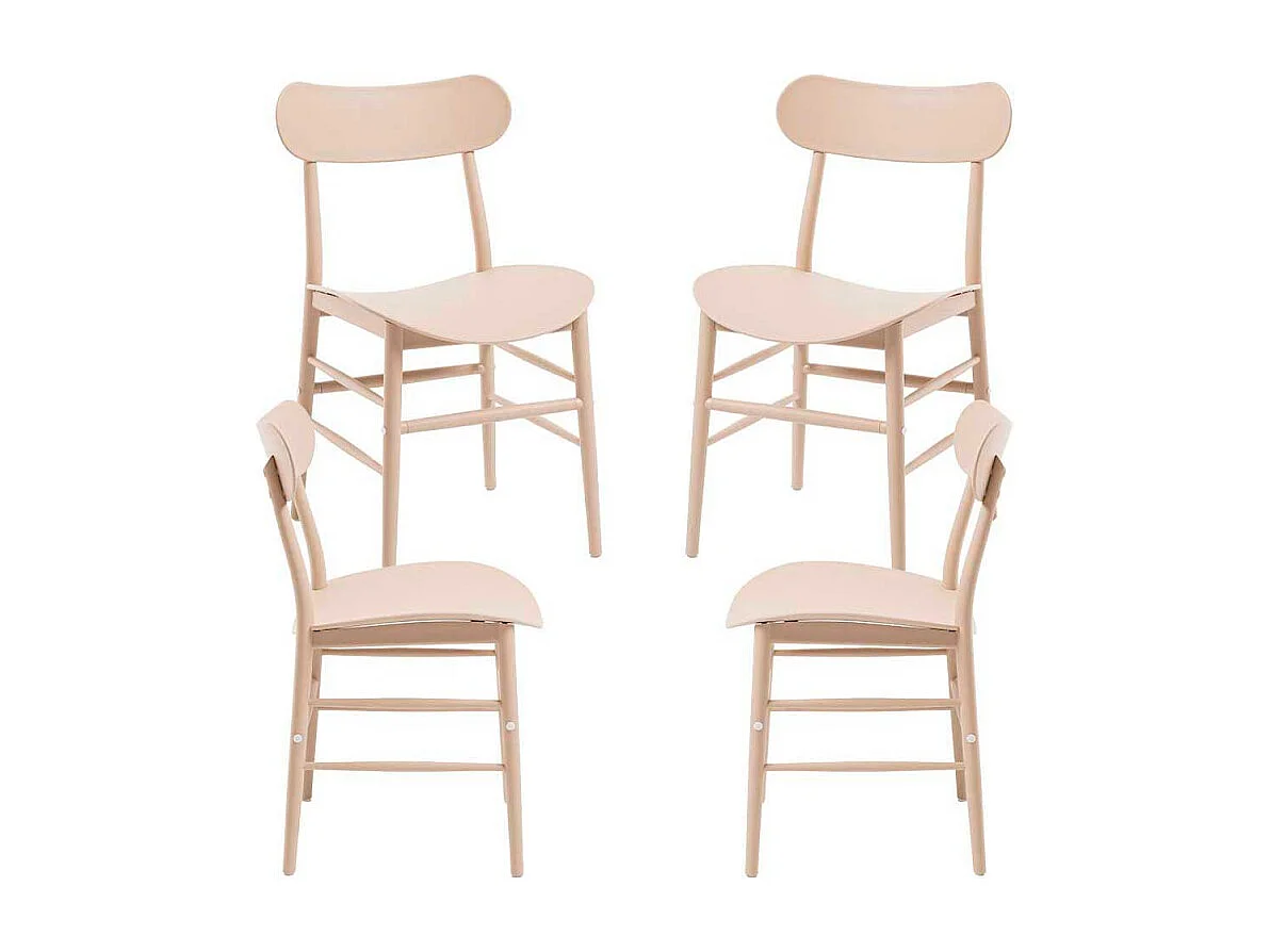 Packs Sillas Jardín - Pack 4 Sillas Teis - Beige