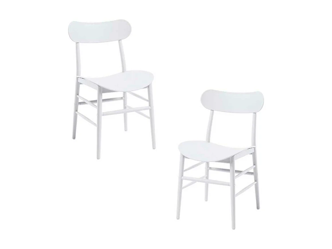 Packs Sillas Jardín - Pack 2 Sillas Teis - Blanco