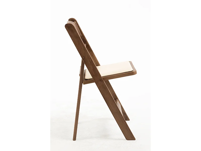 Sillas Plegables - Pack 4 Sillas Gala Plegable con Cojín efecto Madera - Roble Claro