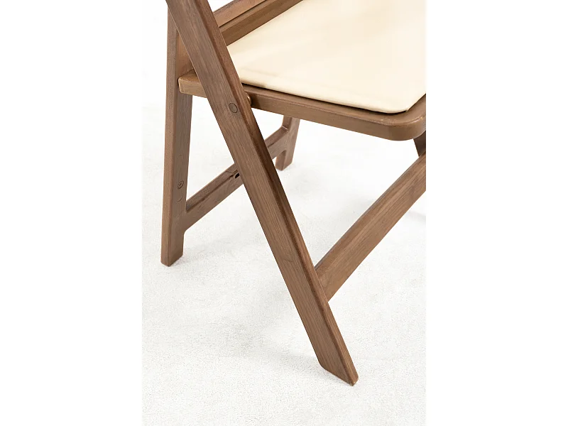 Sillas Plegables - Pack 4 Sillas Gala Plegable con Cojín efecto Madera - Roble Claro