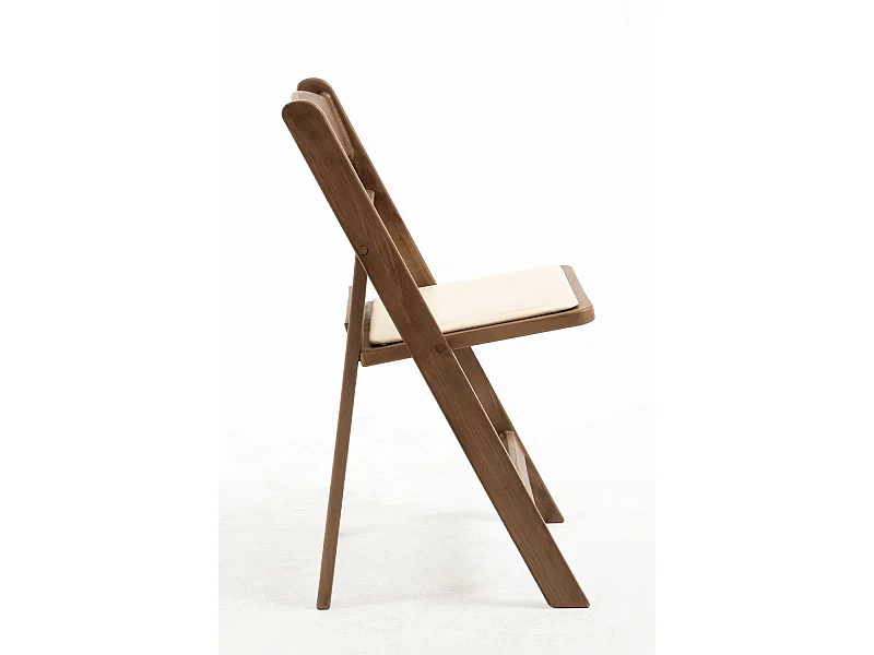 Sillas Plegables - Pack 4 Sillas Gala Plegable con Cojín efecto Madera - Roble Claro