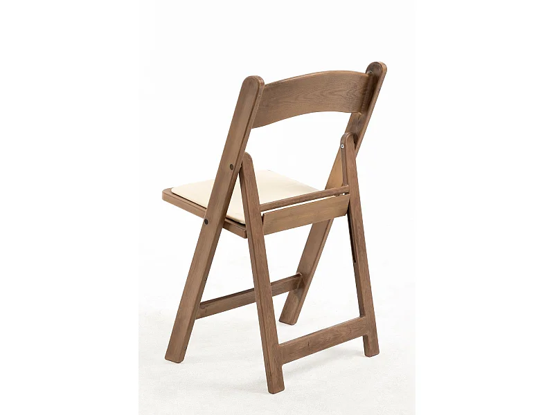 Sillas Plegables - Pack 4 Sillas Gala Plegable con Cojín efecto Madera - Roble Claro