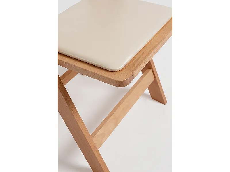 Sillas Plegables - Pack 4 Sillas Plegables Wala Madera - Madera Natural