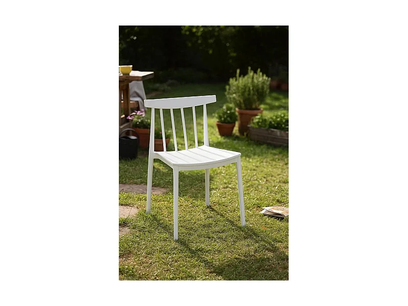 Sillas Jardín - Silla Jako - Blanco