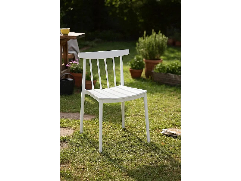 Sillas Jardín - Silla Jako - Blanco