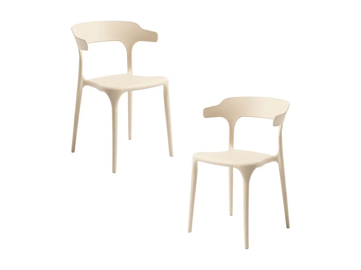 Packs Sillas Jardín - Pack 2 Sillas Teul - Beige