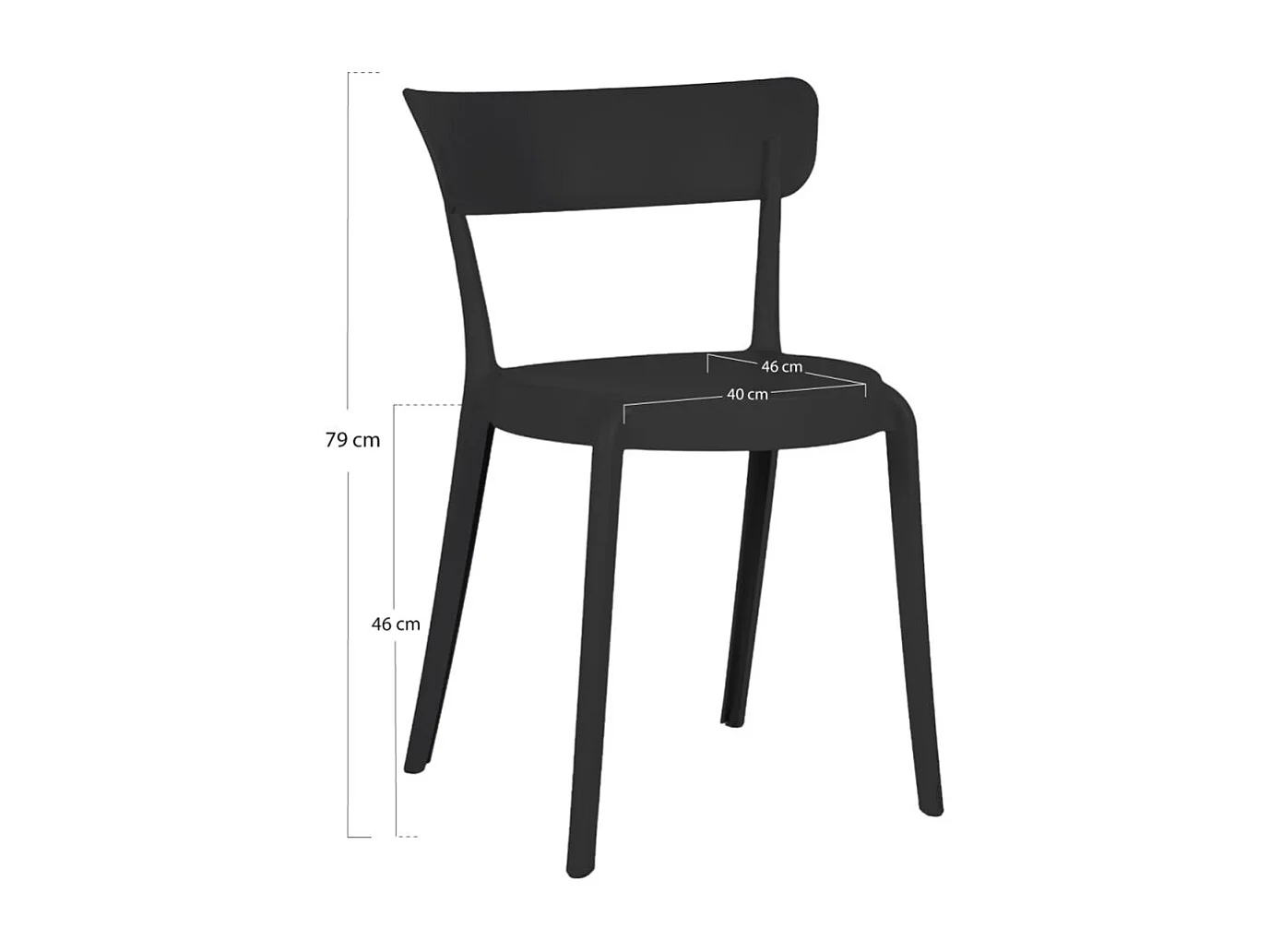 Sillas Jardín - Silla Circle - Negro