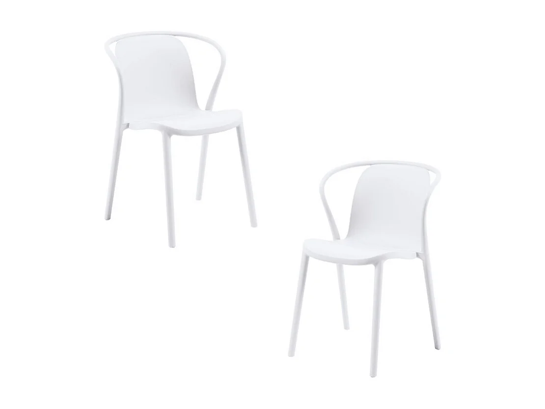 Packs Sillas Jardín - Pack 2 Sillas Zotli - Blanco