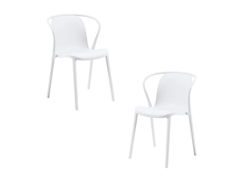 Packs Sillas Jardín - Pack 2 Sillas Zotli - Blanco