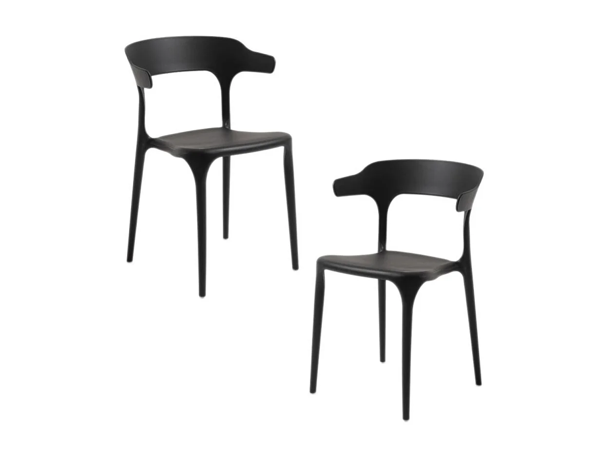 Packs Sillas Jardín - Pack 2 Sillas Teul - Negro