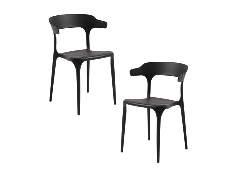 Packs Sillas Jardín - Pack 2 Sillas Teul - Negro