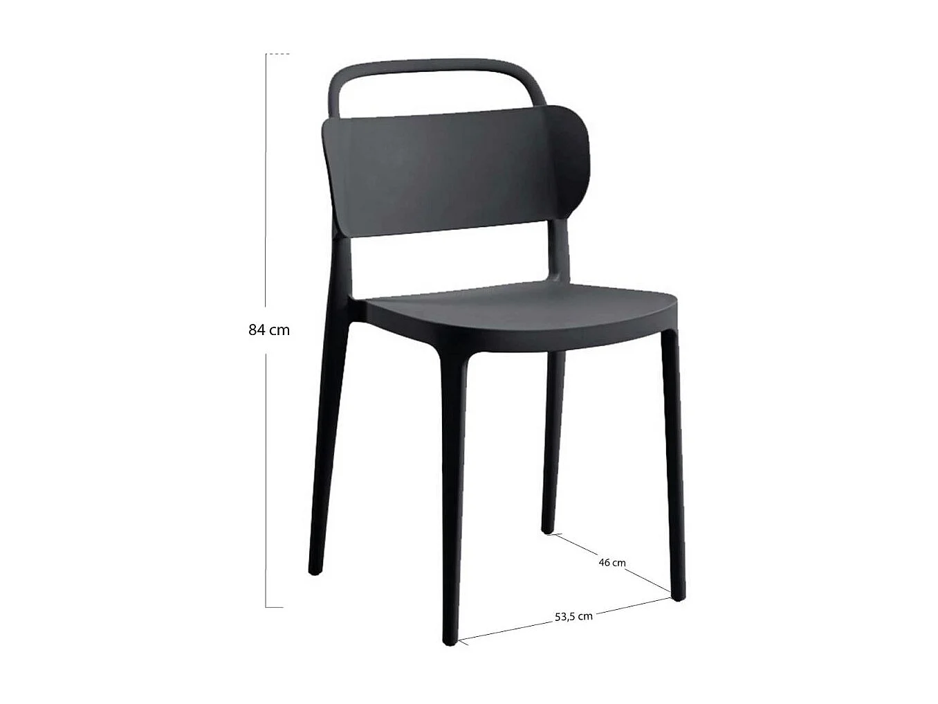 Sillas Jardín - Silla Koli - Negro