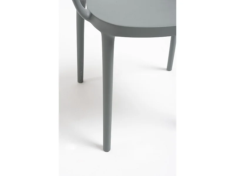 Packs Sillas Jardín - Pack 6 Sillas Sky con Reposabrazos - Gris oscuro