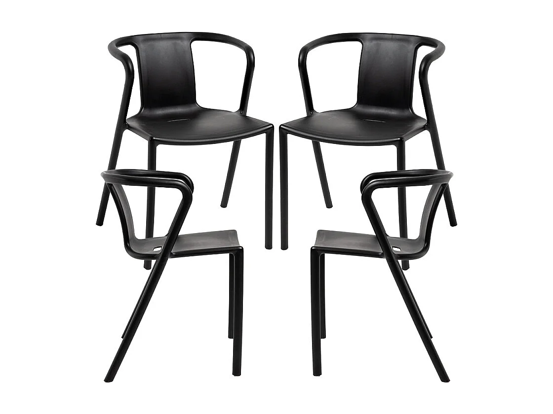 Packs Sillas Jardín - Pack 4 Sillas Indi - Negro