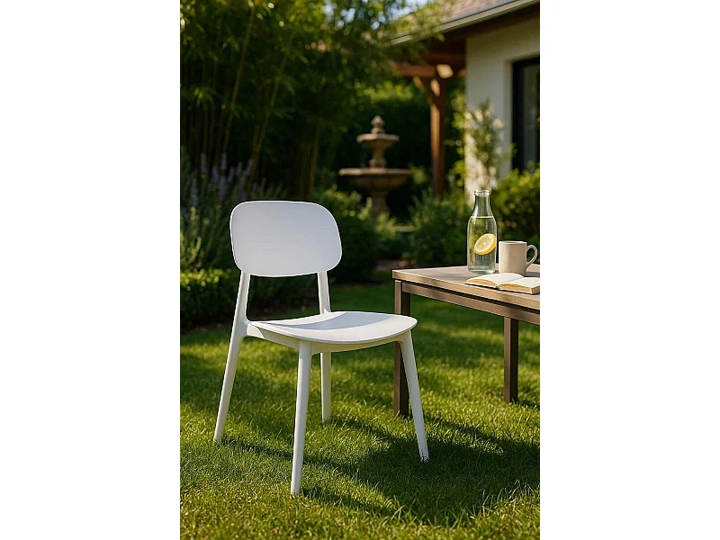 Sillas Jardín - Silla Mida - Blanco