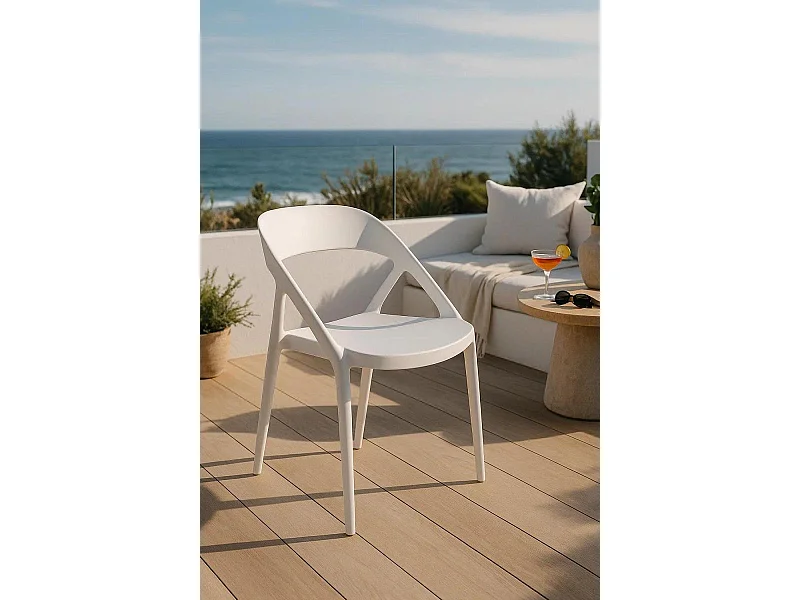Sillas Jardín - Silla Lonli - Blanco