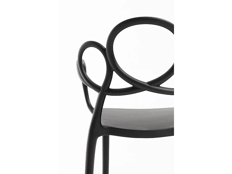 Packs Sillas Jardín - Pack 4 Sillas Sky con Reposabrazos - Negro