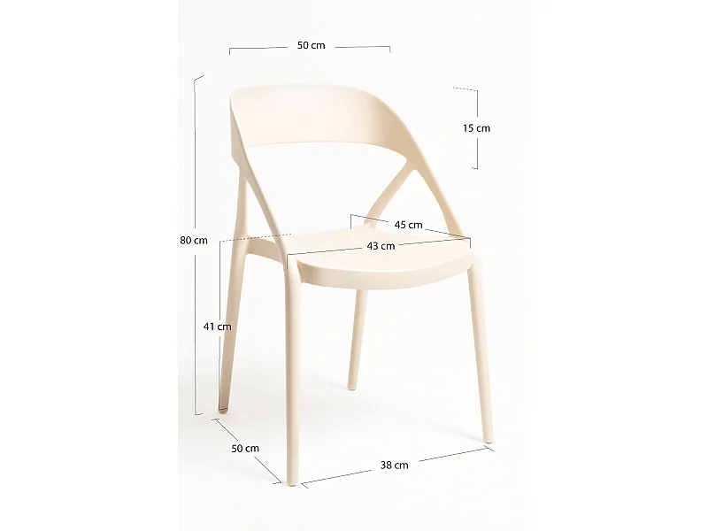 Sillas Jardín - Silla Lonli - Beige