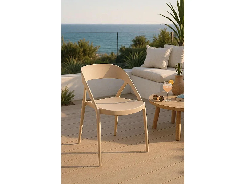 Sillas Jardín - Silla Lonli - Beige