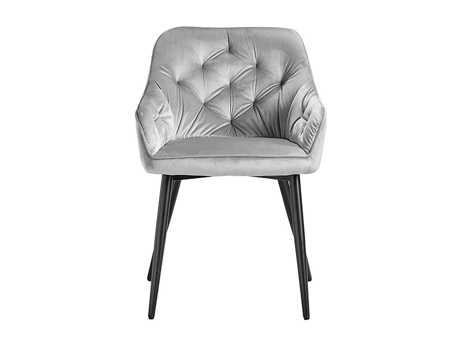 Sillas Comedor - Silla Salle Terciopelo - Gris claro