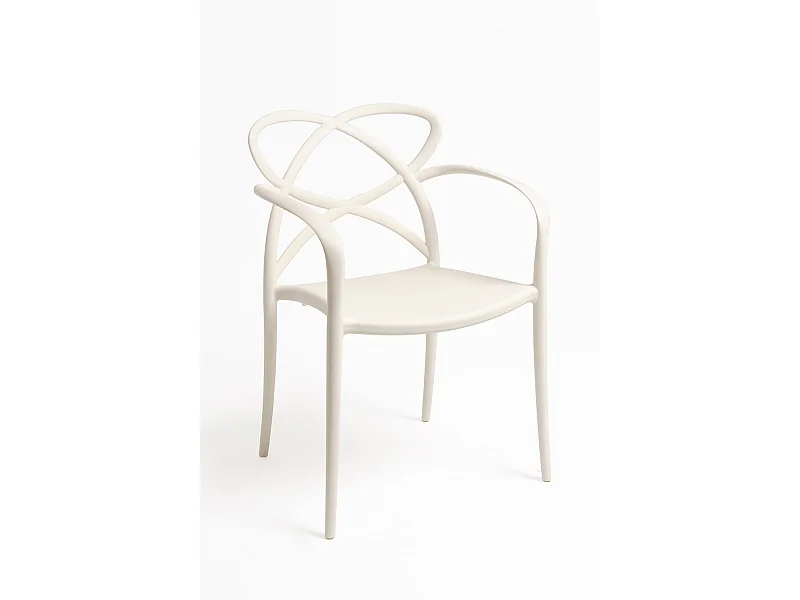 Sillas Comedor - Silla Vella con Reposabrazos - Crema