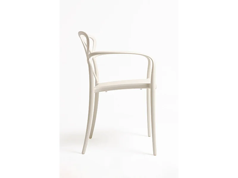 Sillas Comedor - Silla Vella con Reposabrazos - Crema