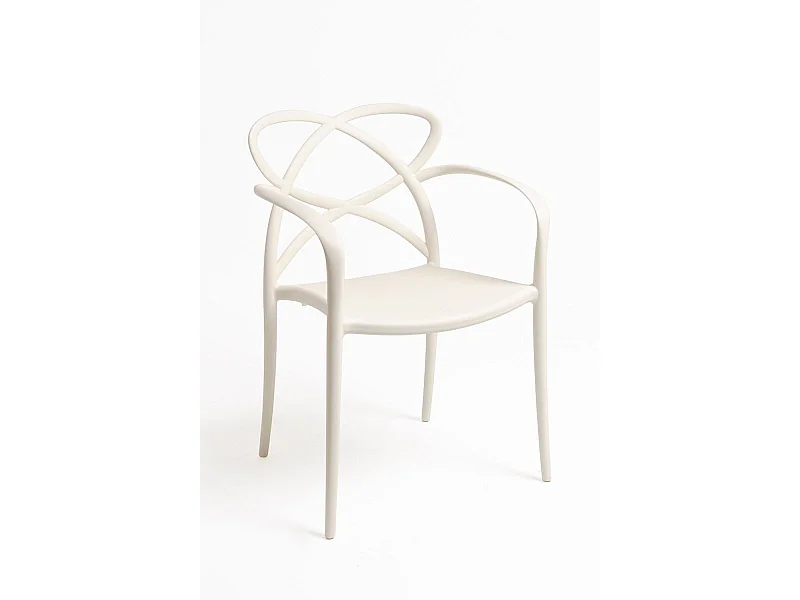 Sillas Comedor - Silla Vella con Reposabrazos - Crema