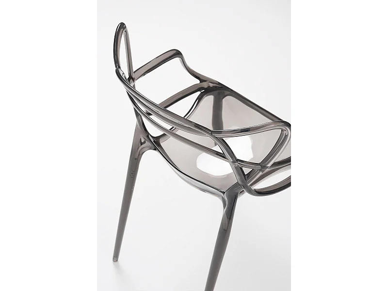 Sillas Comedor - Silla Korme Transparente - Transparente Ahumada