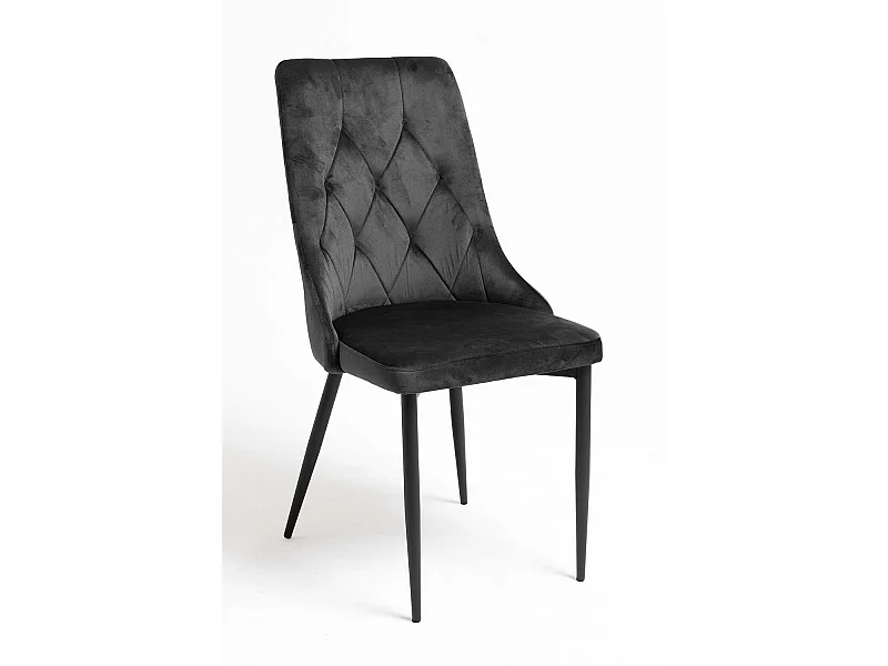 Sillas Comedor - Silla Dolphin Black Terciopelo - Negro