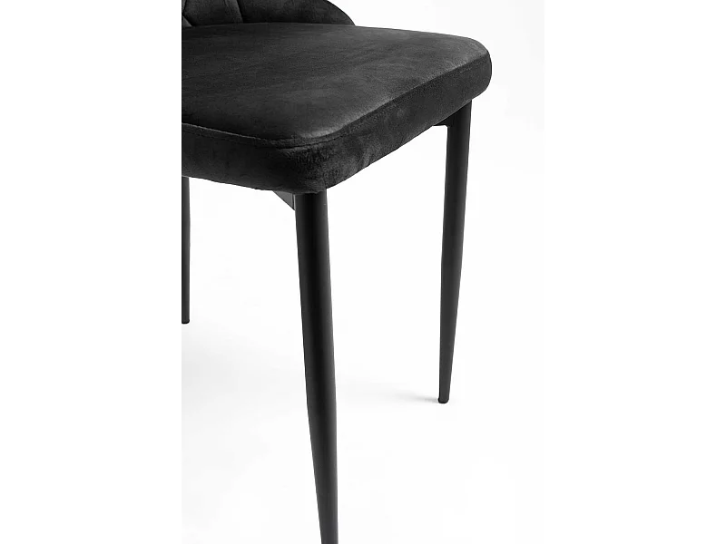 Sillas Comedor - Silla Dolphin Black Terciopelo - Negro