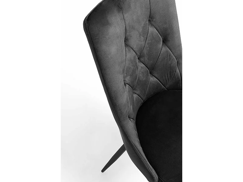 Sillas Comedor - Silla Dolphin Black Terciopelo - Negro