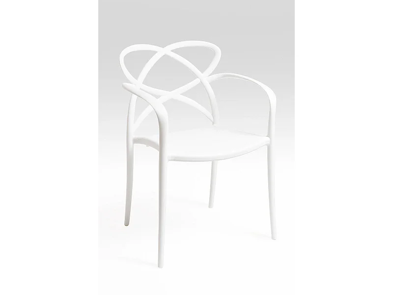 Sillas Comedor - Silla Vella con Reposabrazos - Blanco