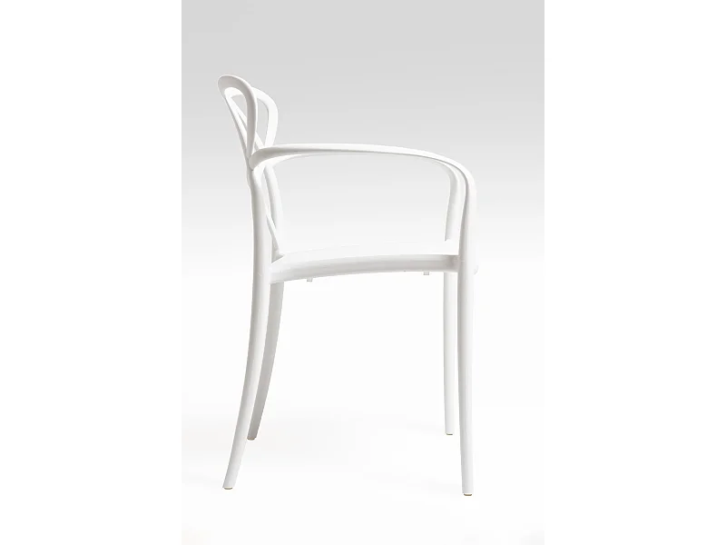 Sillas Comedor - Silla Vella con Reposabrazos - Blanco