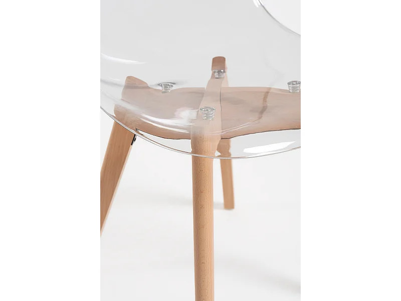 Packs Sillas Comedor - Pack 4 Sillas Kelen Transparentes