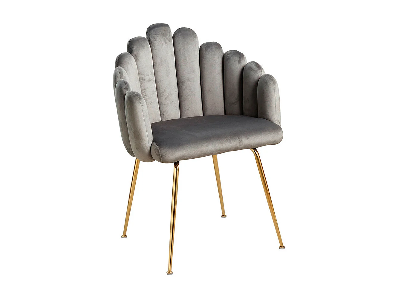 Sillas Comedor - Silla Bhoja Terciopelo - Gris oscuro