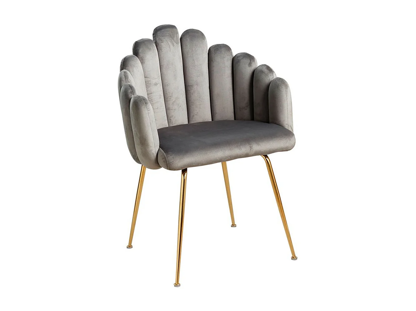 Sillas Comedor - Silla Bhoja Terciopelo - Gris oscuro