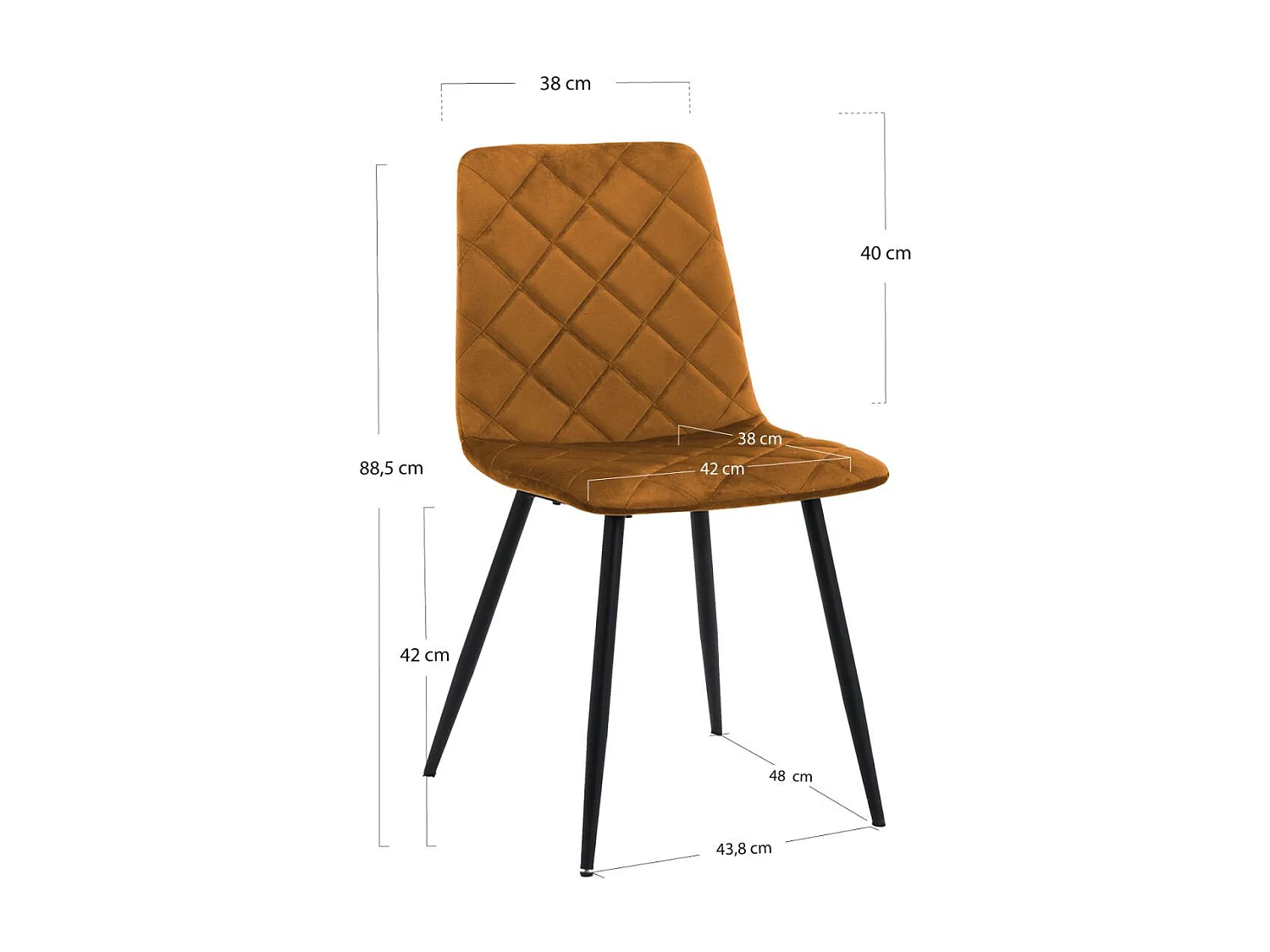 Sillas Comedor - Silla Drat - Marrón Claro